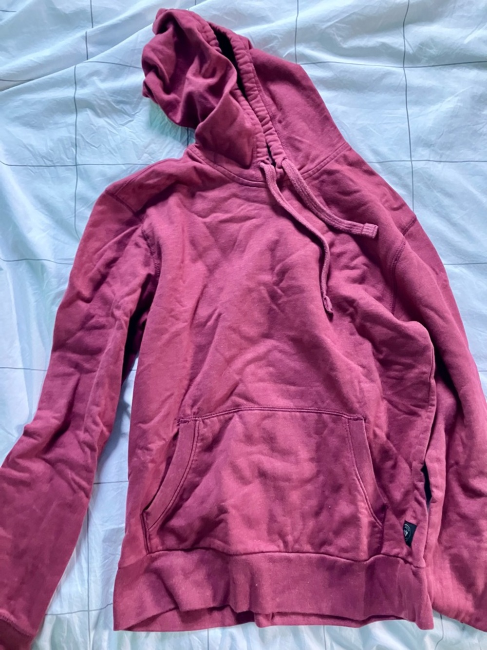 Express Maroon/Pink Pullover Hoodie